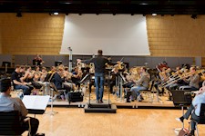 Probenarbeit mit der 3BA Concert Band