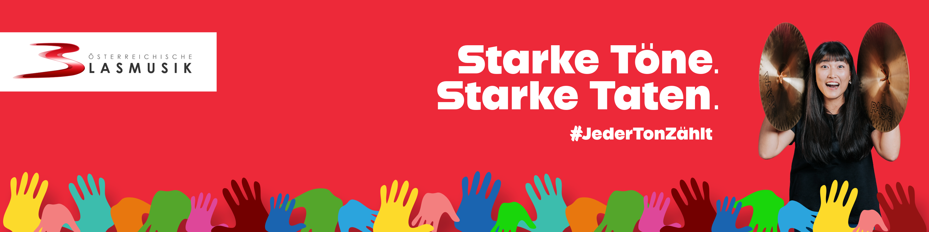 Starke Töne. Starke Taten._Banner