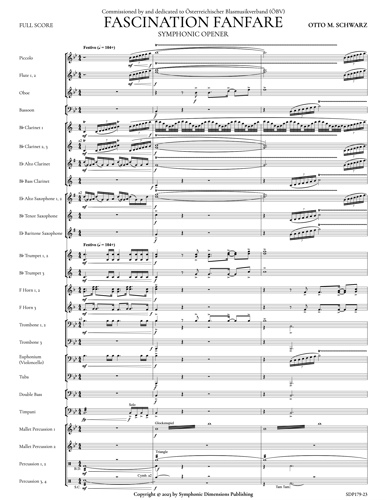 1. Seite "Fascination Fanfare" - Otto M. Schwarz